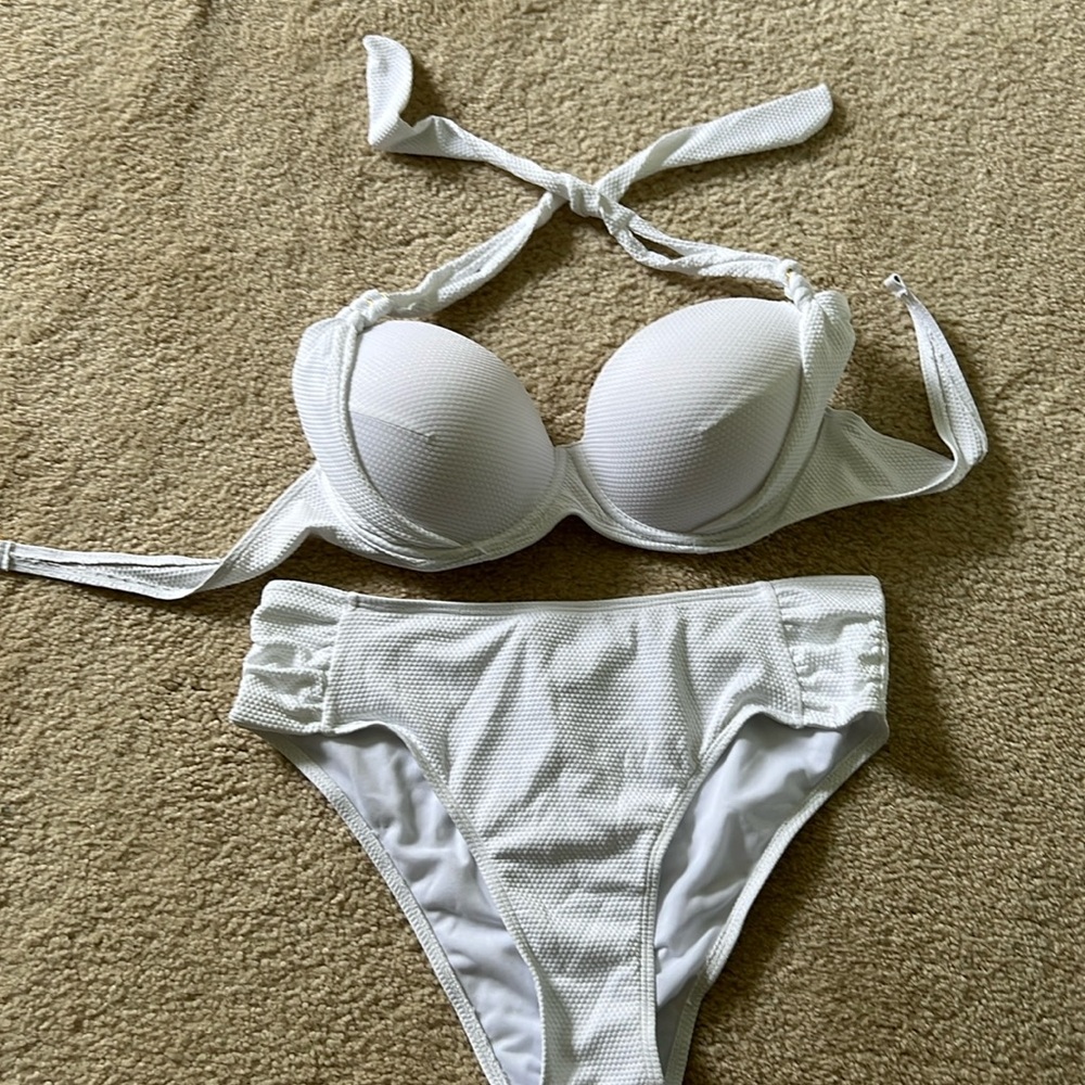 Brand new white zaful bikini